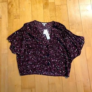 Topshop leopard print blouse